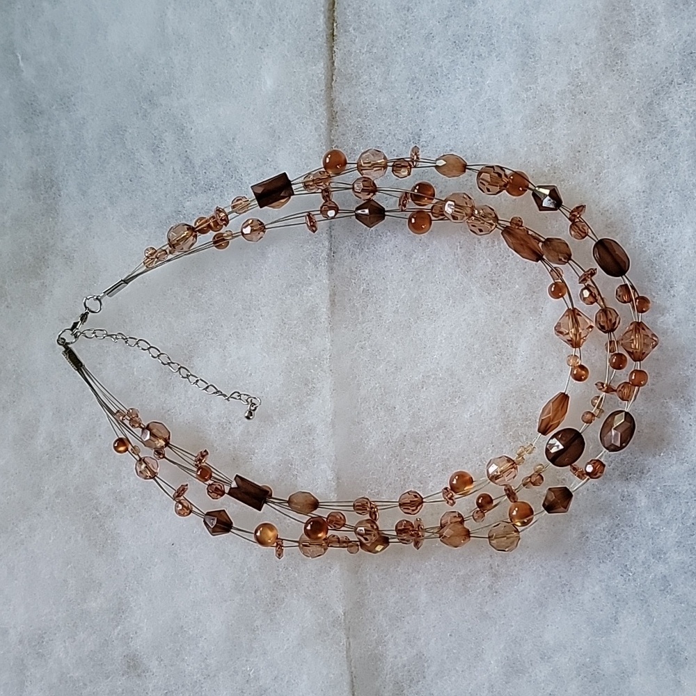 Vintage Triple Illusion Choker Necklace